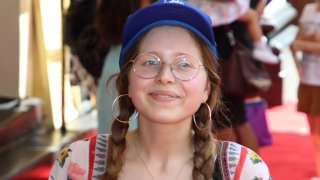 In this July 23, 2019, file photo, actress Jessie Cave attends the Where is Peter Rabbit Press Day at Theatre Royal, Haymarket.