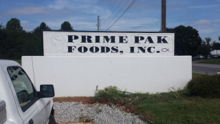 Prime Pak Foods sign.