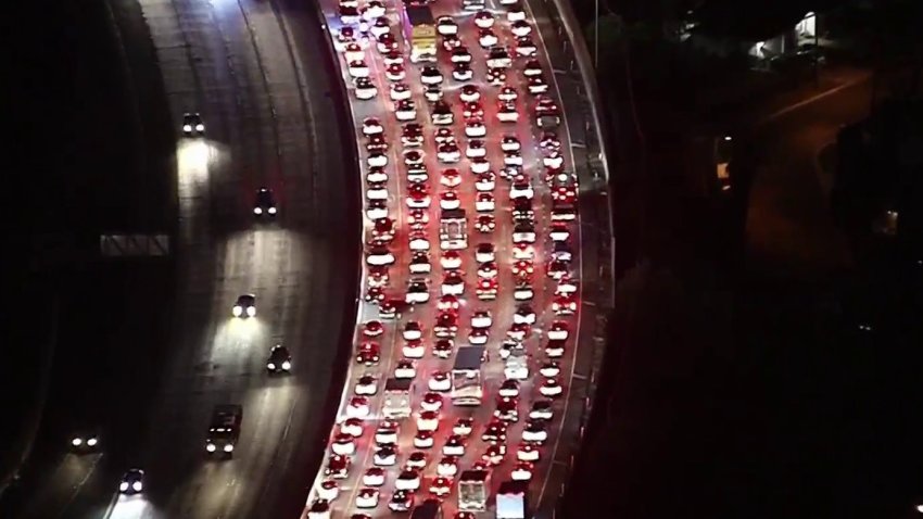 A crash closed part of the 170 Freeway.