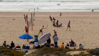 People at the beach.