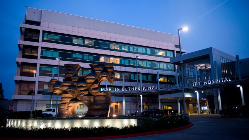The Martin Luther King Jr. (MLK) Community Hospital is pictured.
