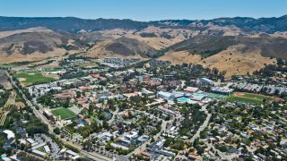 The California Polytechnic State University or Cal Poly also less formally known as Cal Poly at San Luis Obispo or Cal Poly San Luis Obispo is a public university located in San Luis Obispo, California,