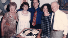 Beba, Sharon, Michael, Mary and Lee at Beba and Lee’s 50th wedding anniversary