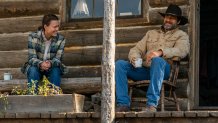 Robin Wright (left) stars as "Edee" and Demián Bichir (right) stars as "Miguel" in LAND, a Focus Features release. Credit : Daniel Power / Focus Features