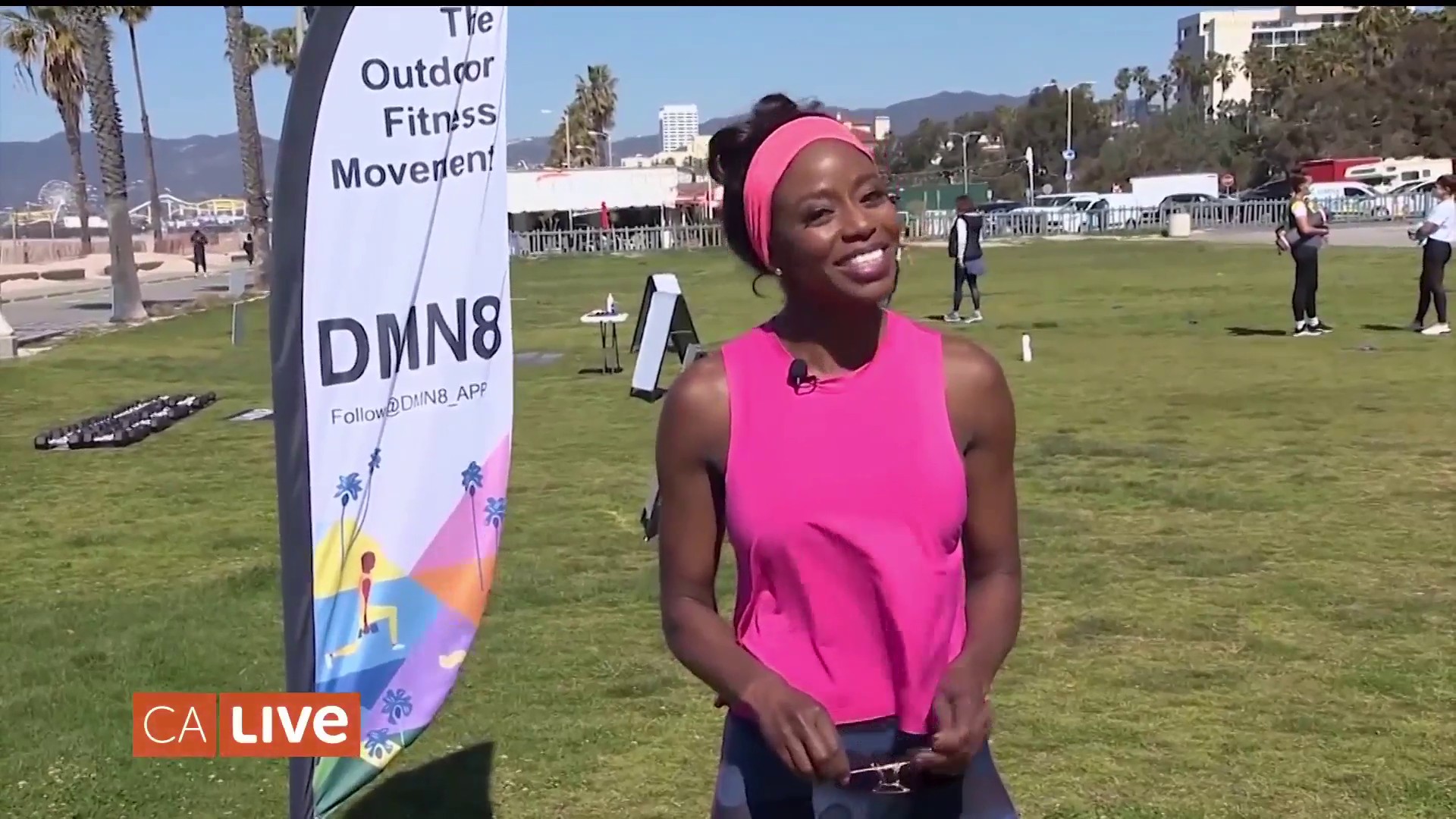 Move Your Indoor HIIT Workout to the Beach With DMN8 – NBC Los Angeles