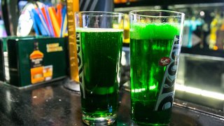 Green beer for St. Patrick's Day