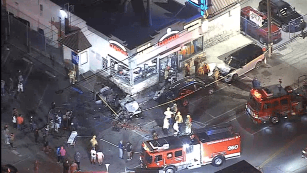 Two Dead, Multiple People Injured in Crash at North Hollywood Liquor ...