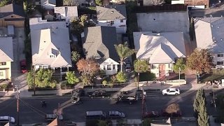 An LAPD SWAT officer was struck by gunfire during a barricade near USC on Tuesday, March 16, 2021.