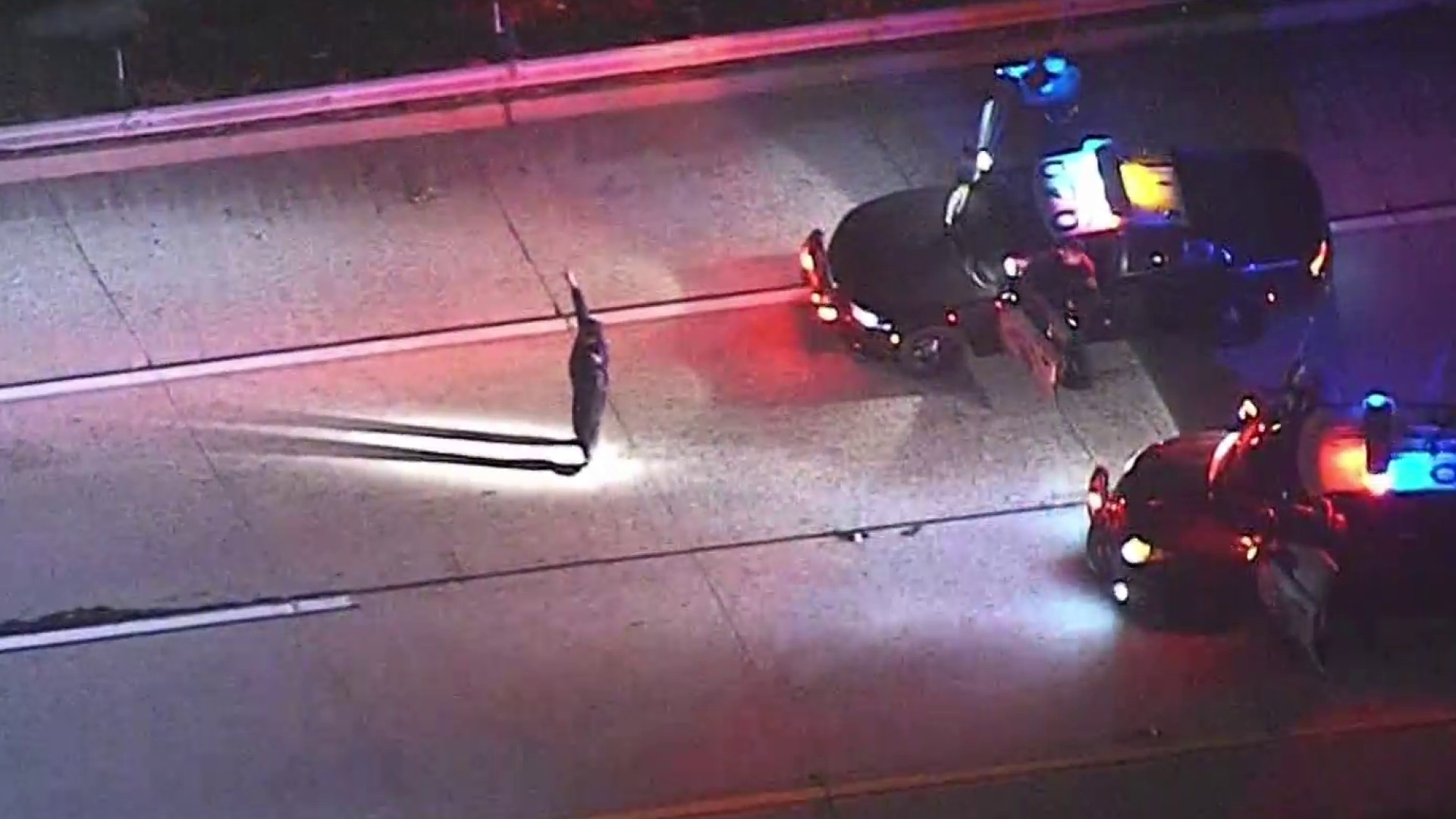 High-Speed Pursuit Ends After Driver Surrenders On Side Of Freeway ...