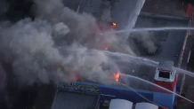 Fire erupts at Mulligan Family Fun Center in Torrance March 2, 2021.
