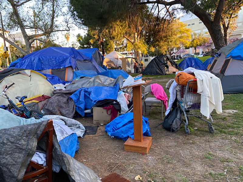 Pictures: Echo Park Lake Rally Underway as Homeless to Be Moved – NBC Los  Angeles