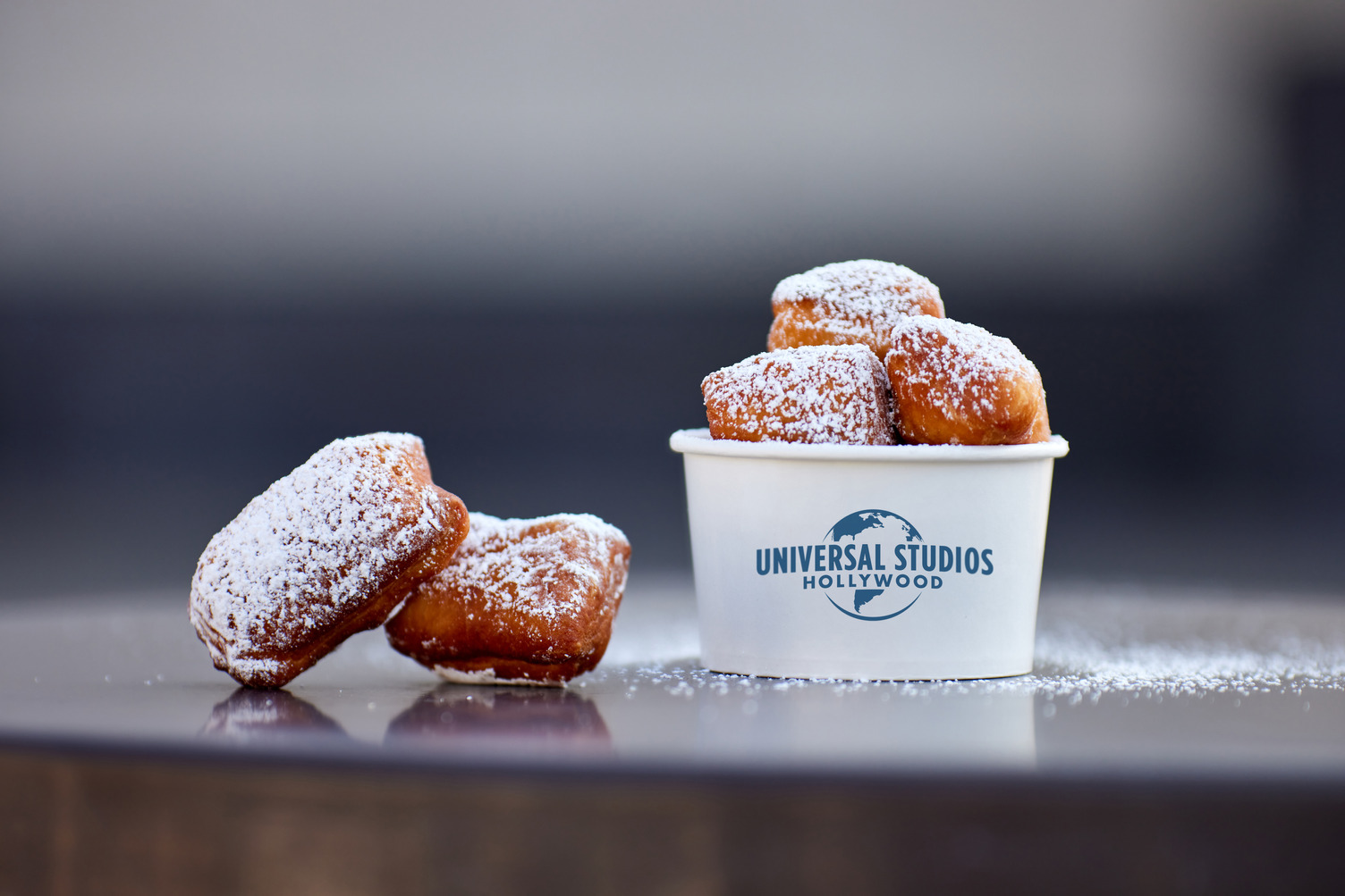 Beignets, complete with the all-important powdered sugar, are on the menu.