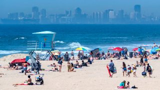 A view of the beach.