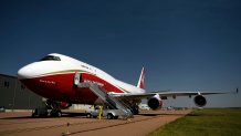 Global SuperTanker Services LLC's B747-400 firefighting Supertanker.