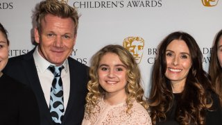 In this Nov. 20, 2016, file photo, from left, Gordon Ramsay, Matilda Ramsay and Tana Ramsay pose for photographers upon arrival at the BAFTA Children's awards, in London.