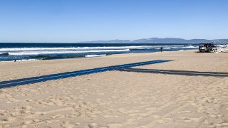 New access mat will be unrolled near the Venice Boulevard beach parking lot.