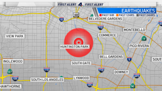 A magnitude-3.2 earthquake was reported in the Huntington Park area early Thursday April 1, 2021.