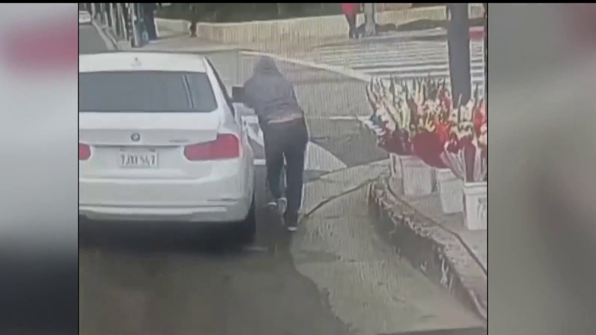 BMW Driver Speeds Off With Vendor’s Flowers NBC Los Angeles