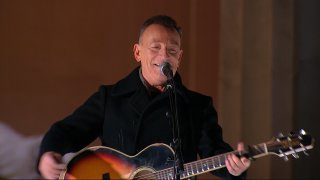In this image from video, Bruce Springsteen performs during a Celebrating America concert on Wednesday, Jan. 20, 2021, part of the 59th Inauguration Day events for President Joe Biden sworn in as the 46th president of the United States.