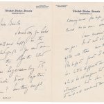 This photo shows a love letter that John F. Kennedy wrote to a Swedish paramour a few years after he married Jacqueline Bouvier, according to Boston-based RR Auction. The auction house says Kennedy wrote letters to aristocrat Gunilla von Post in 1955 and 1956, and announced, Wednesday, May 5, 2021, that they will be going up for auction.