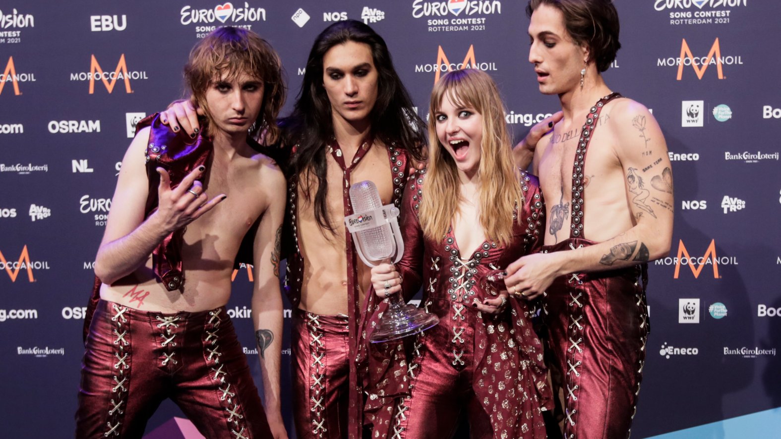 Rock Band Maneskin Wins Eurovision Song Contest For Italy Nbc Los Angeles 