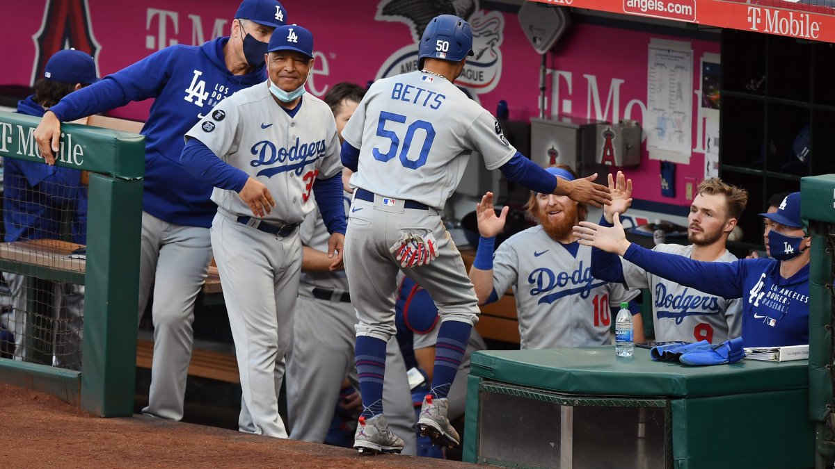 Dodgers blow most of 13-run lead, still outlast Angels 14-11