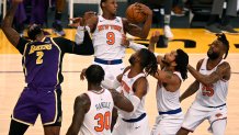 New York Knicks v Los Angeles Lakers