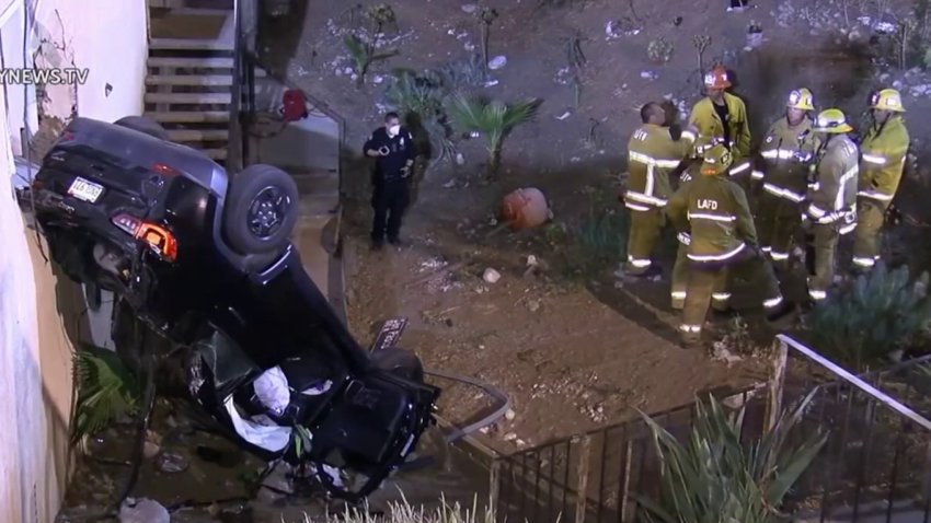 Vehicle Crashes Into Apartment in Highland Park
