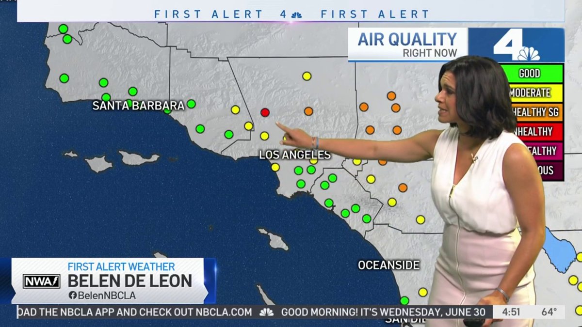 First Alert Forecast Desert Heat NBC Los Angeles