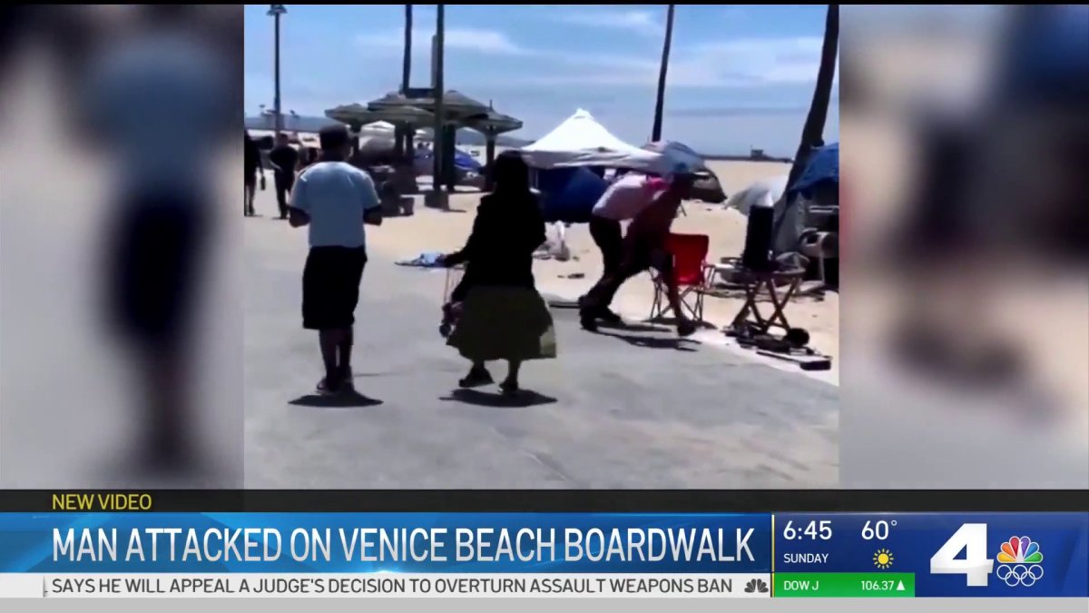 Man, 70, Hospitalized After Attack on Venice Beach Boardwalk NBC Los
