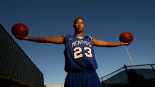 University Of Memphis Basketball Player Derrick Rose