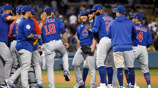 No-hitter No. 7: Four Cubs Pitchers Combine to No-Hit Dodgers – NBC Los  Angeles