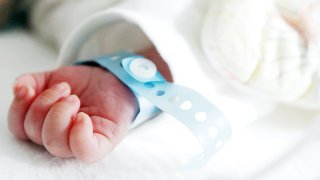 A newborn's hand