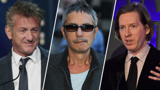 Sean Penn (left), Leos Carax (center) and Wes Anderson (right)