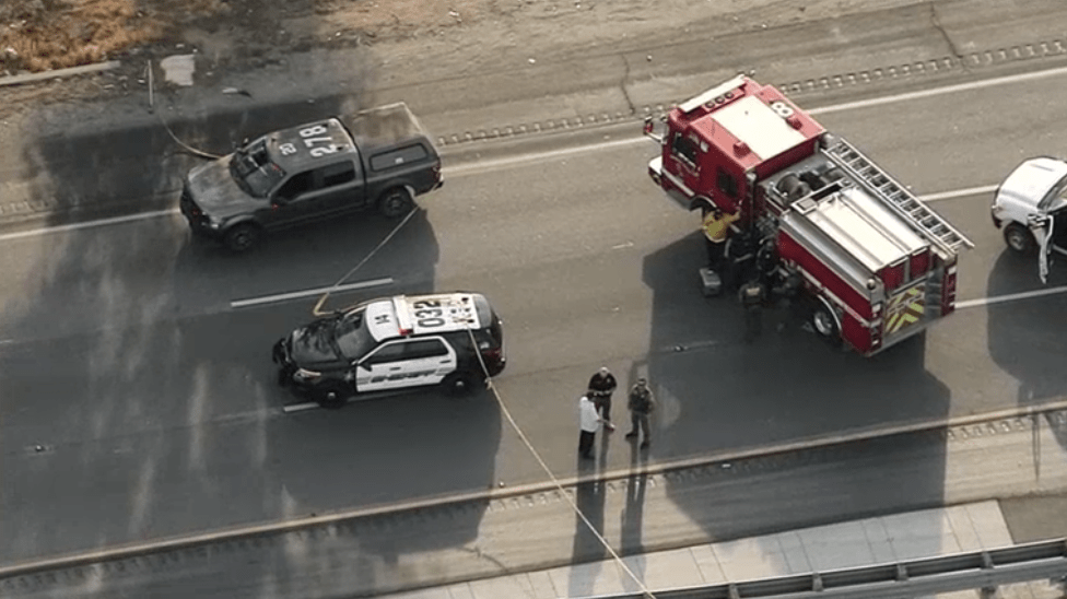 Man Shot In Freeway Confrontation With Deputies Nbc Los Angeles