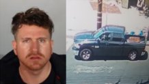 Shane Windfield Rayment, 37, is accused of kidnapping his ex-girlfriend and shooting another man to death. He was seen leaving in a 4-door green pickup truck along with 4 other individuals.