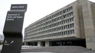 The exterior of the U.S. Department of Health and Human Services is seen August 15, 2006 in Washington, DC.