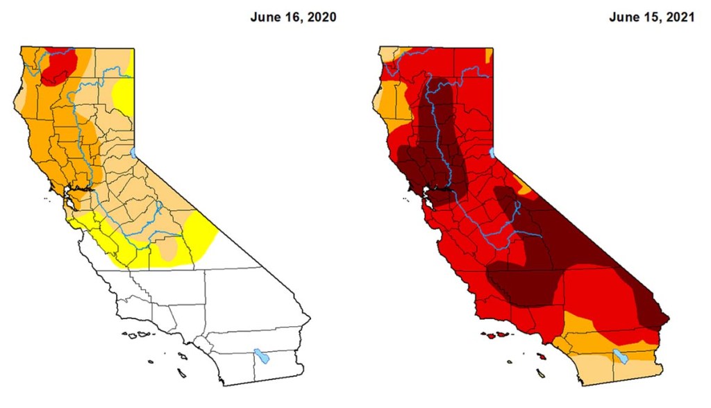 Map See California Drought Conditions NBC 7 San Diego