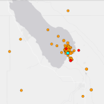 This USGS map shows earthquakes in the Salton Sea area.