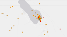 This USGS map shows earthquakes in the Salton Sea area.