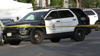 Two people were found dead in a car in Hollywood.