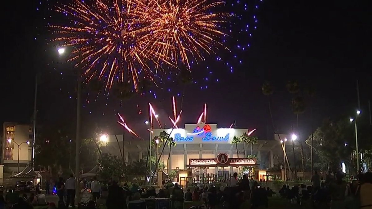 Fireworks at the Rose Bowl NBC Los Angeles