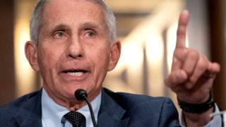 Dr. Anthony Fauci, director of the National Institute of Allergy and Infectious Diseases, speaks during a Senate Health, Education, Labor, and Pensions Committee hearing at the Dirksen Senate Office Building in Washington, D.C., U.S., July 20, 2021.