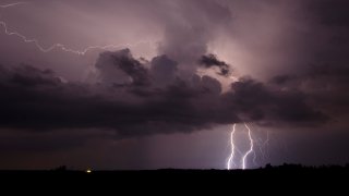 Lightning strikes