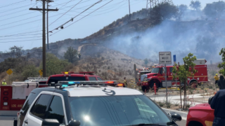 A brush fire was reported in Santa Clarita on Thursday, July 15, 2021.