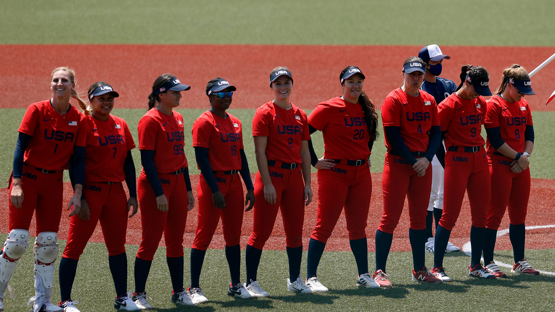 Team Usa Softball Defeats Italy In Their Opening Game Nbc Los Angeles