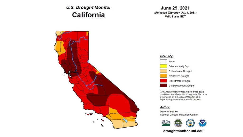2021 California Wildfires Map Nbc Los Angeles