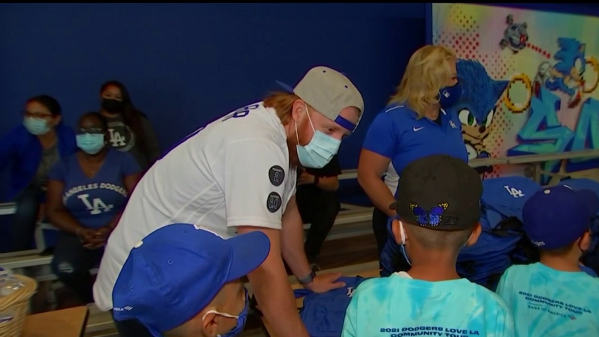 Dodgers Give Away Backpacks for Back to 