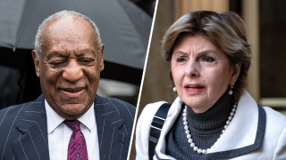 Bill Cosby (left) and Gloria Allred (right)