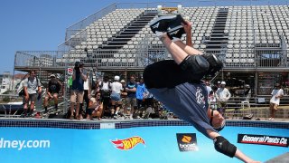 Tony Hawk at Bondi Beach on Feb. 15, 2018, in Sydney, Australia.